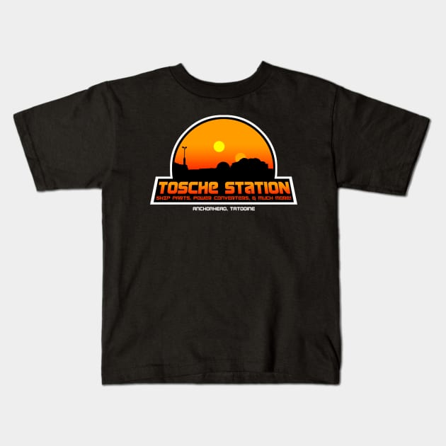 Tosche Station Kids T-Shirt by marinackbar